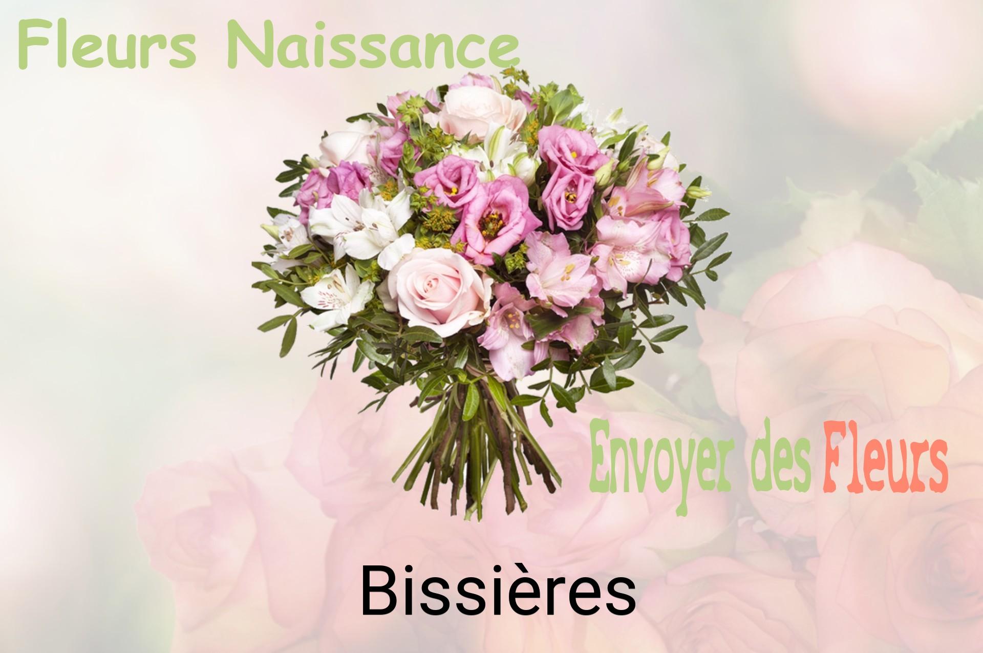 Bouquet de fleurs de naissance livré à Bissières